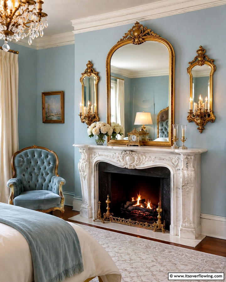 Vintage Mantel Fireplace - 30 Bedroom Fireplace Ideas for Cozy Warmth & Ambiance