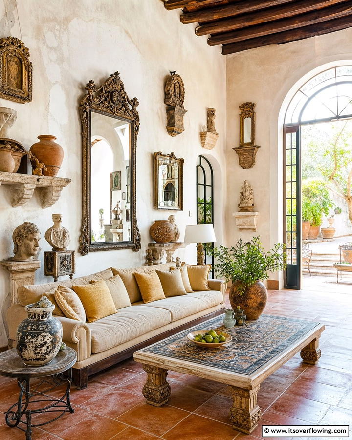 Vintage Mediterranean Artifacts - 30 Mediterranean Interior Design Ideas for Warm Homes