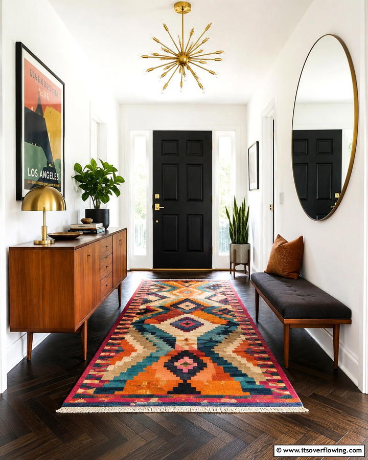 Vintage Modern Fusion - 30 Modern Entryway Ideas- First Impressions with Style
