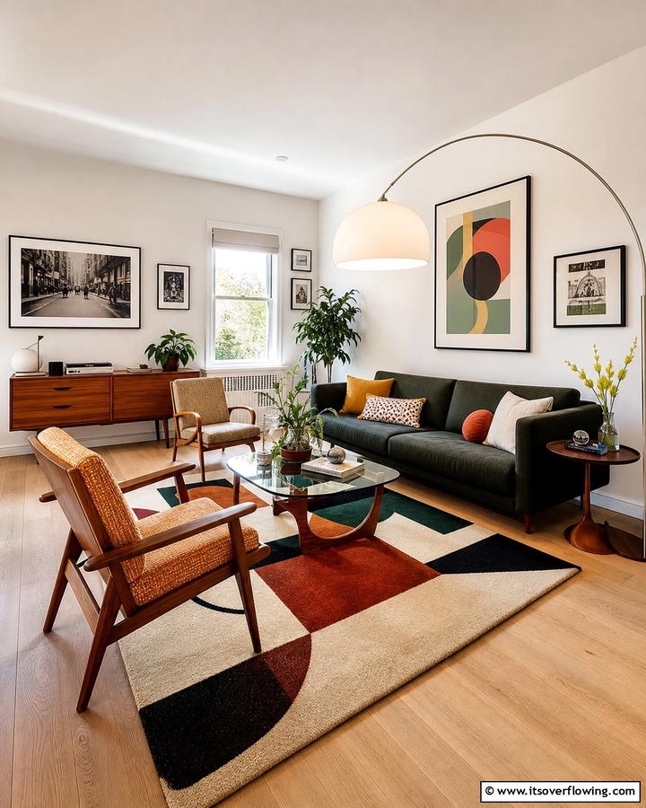 Vintage Modern Mix - 21 Modern Living Room Ideas for Stylish Gatherings
