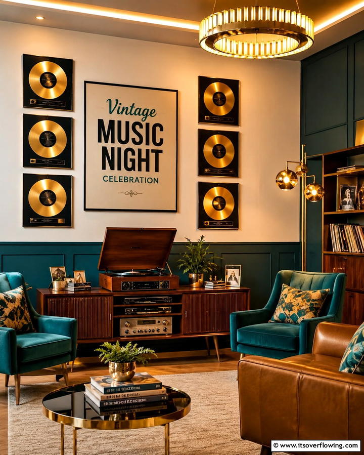 Vintage Music Night Celebration - 30 50th Wedding Anniversary Ideas for Golden Love