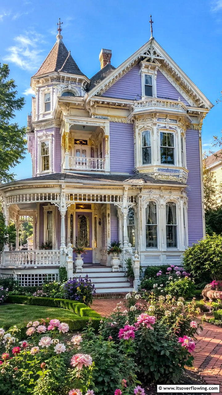Vintage Ornate Trim - 30 Exterior Window Trim Ideas to Enhance Curb Appeal