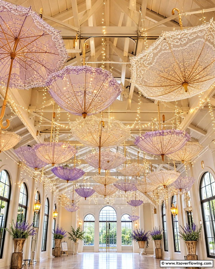 Vintage Parasol Decor - 25 Vintage Wedding Ideas for a Nostalgic Celebration