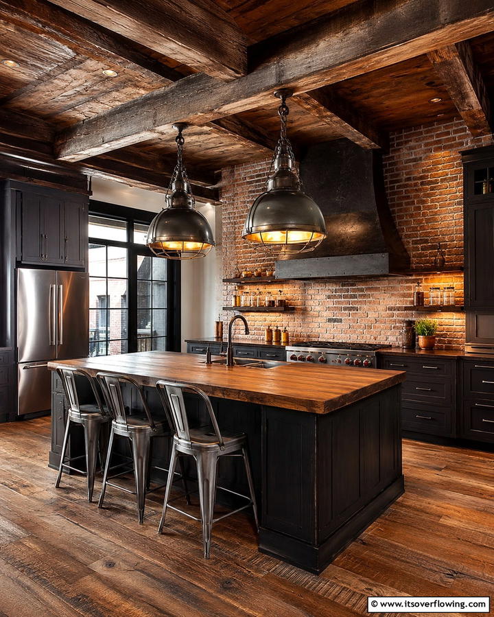 Vintage Pendant Lighting - 25 Vintage Kitchen Ideas for a Classic Culinary Space