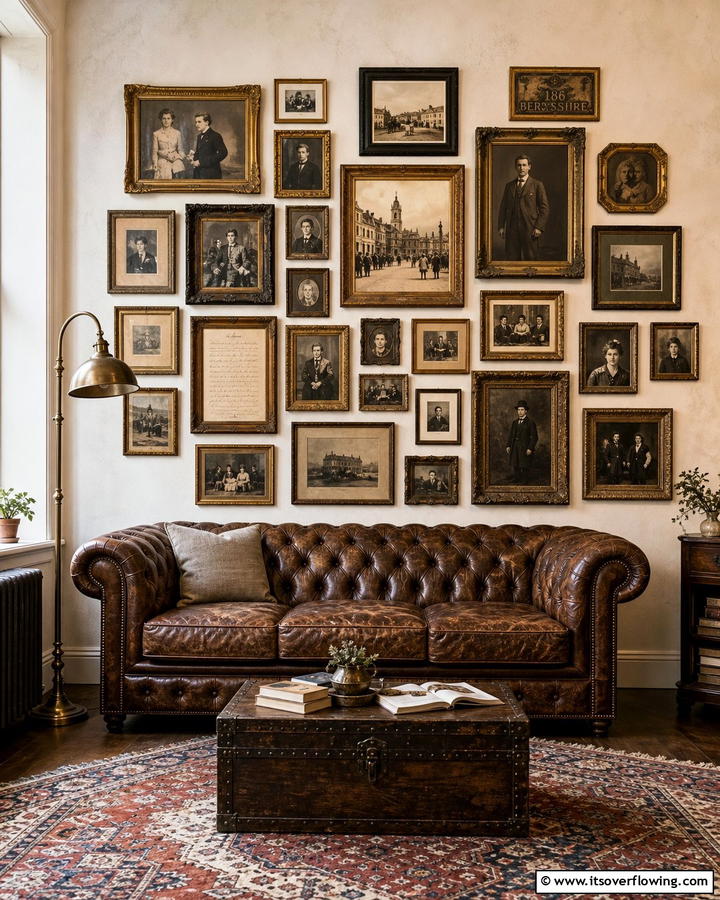 Vintage Photo Collage - 21 Gallery Wall Ideas to Display Art and Memories