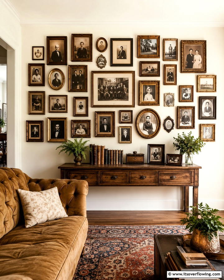 Vintage Photo Wall Collage - 20 Wall Collage Ideas to Showcase Your Memories