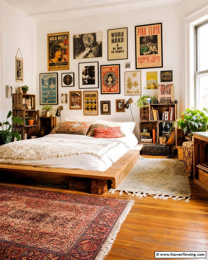 Vintage Posters and Art Prints - 20 Unique Indie Room Ideas for a Boho Vibe