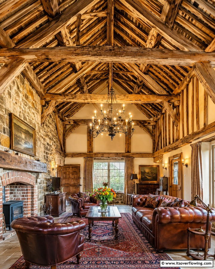 Vintage Rafter Detailing - 30 Rustic Ceiling Ideas to Add Warmth to Any Room