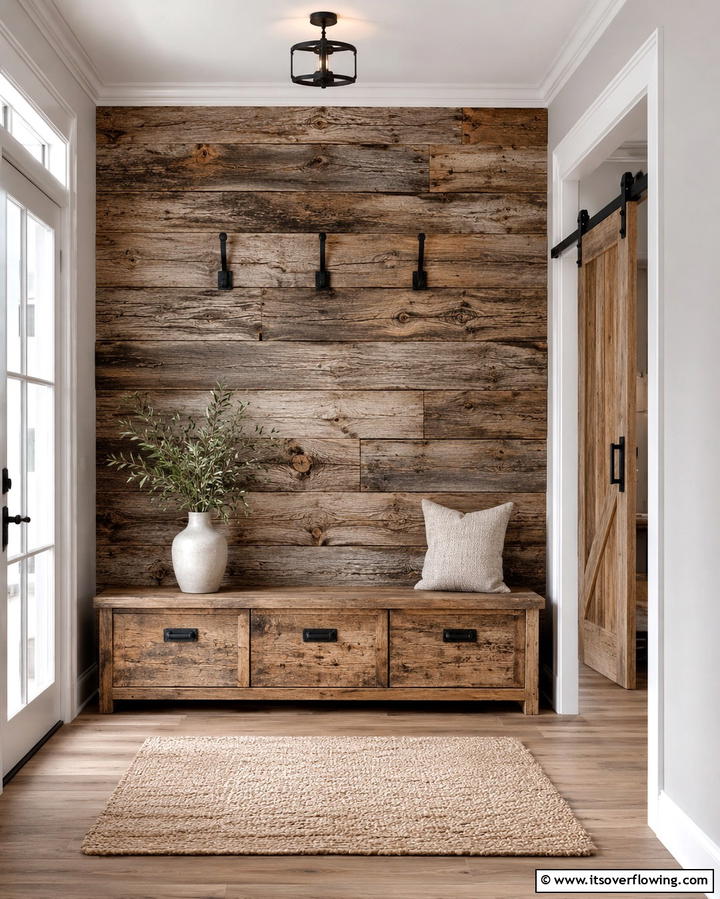 Vintage Reclaimed Beauty - 30 Rustic Barnwood Accent Wall Ideas to Transform Your Space