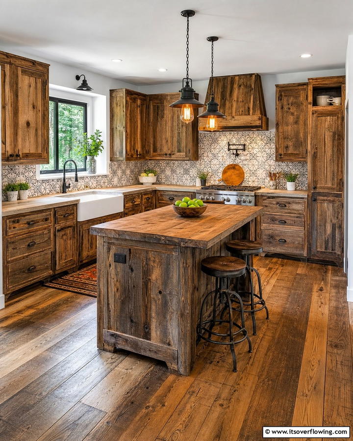Vintage Reclaimed Wood Cabinets - 21 Kitchen Cabinet Ideas for Every Style and Budget