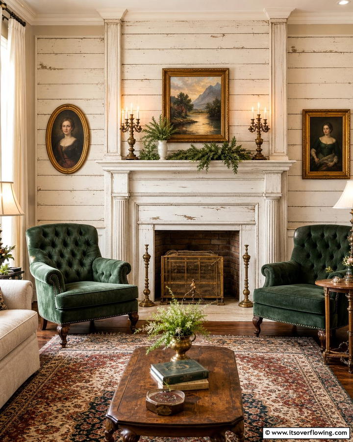 Vintage Revival Shiplap Style - 21 Shiplap Fireplace Design Ideas to Cozy Up Your Home