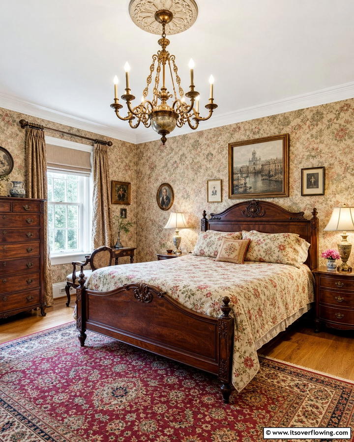 Vintage Revival - 20 Bedroom Chandelier Ideas to Elevate Your Space