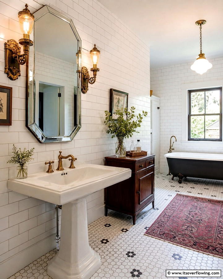 Vintage Sconce Lighting - 25 Bathroom Lighting Ideas Over Mirror for Perfect Illumination