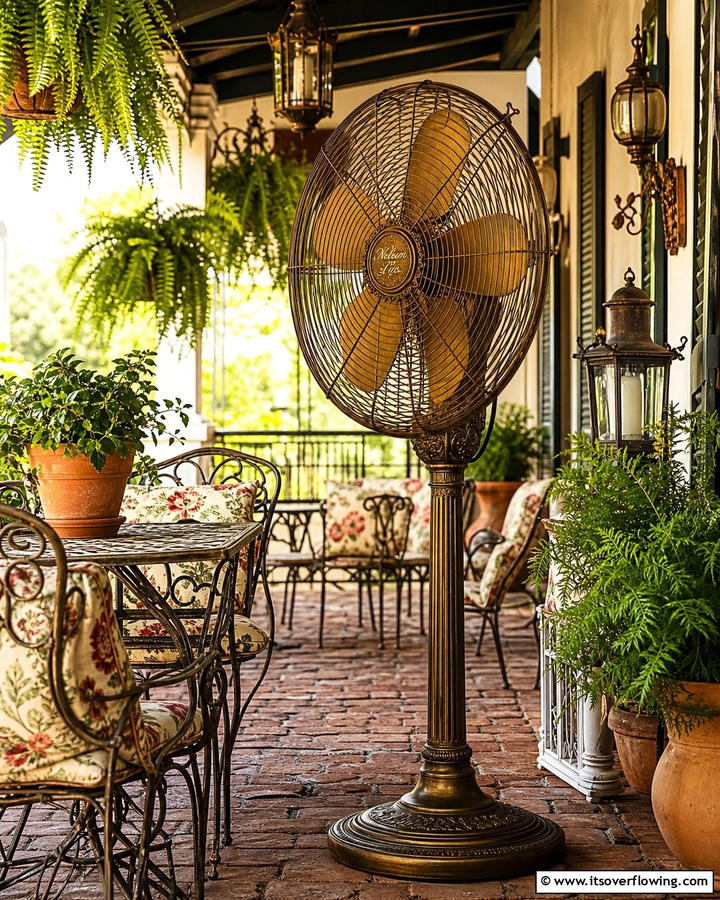 Vintage Style Fans for Classic Charm - 20 Patio Fan Ideas to Keep Your Outdoor Space Cool
