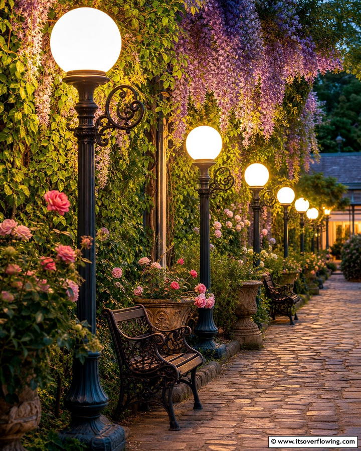 Vintage Style Globes - 20 Pathway Lighting Ideas to Illuminate Your Garden
