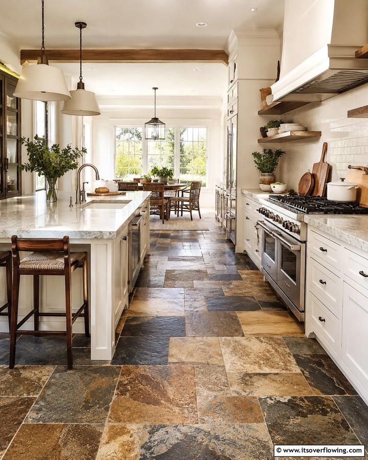 Vintage Style Lighting Fixtures - 30 Rustic White Kitchen Ideas for Timeless Farmhouse Style