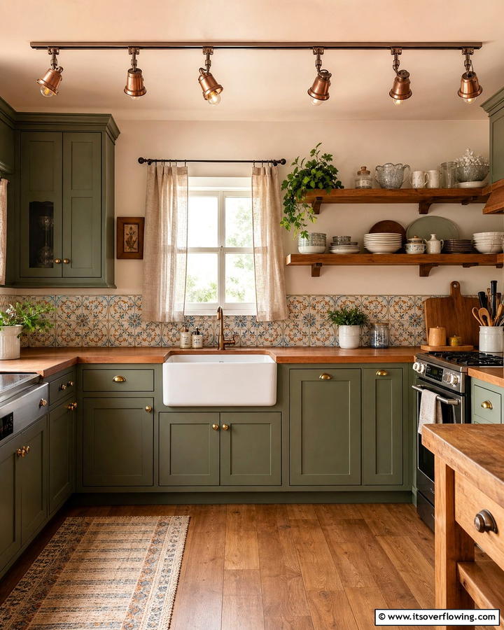 Vintage Style Track Lighting for Nostalgic Appeal - 20 Kitchen Track Lighting Ideas for a Bright and Functional Space