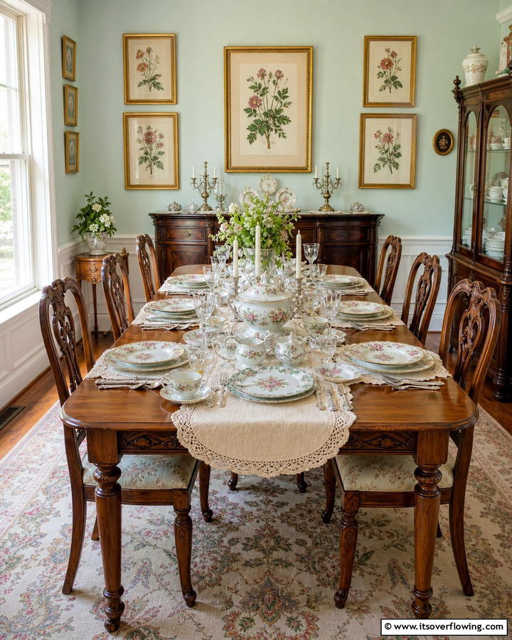 Vintage Tableware Displays - 21 Dining Table Decor Ideas to Impress Your Guests