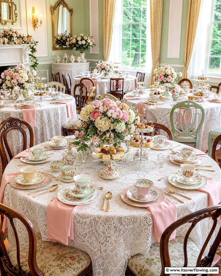 Vintage Tea Party Vibes - 21 Spring Wedding Theme Ideas for Fresh Celebrations