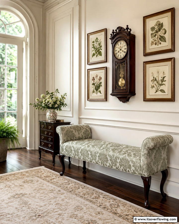 Vintage Upholstered Entry Bench - 30 Functional Entryway Bench Solutions for Organized Homes