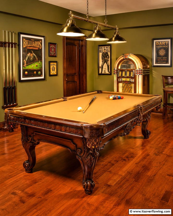 Vintage Vibes Pool Table Room - 25 Pool Table Room Ideas for the Ultimate Game Room