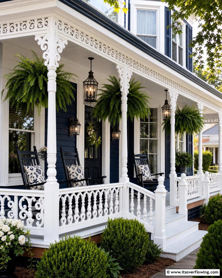 Vintage Victorian Charm - 21 Porch Railing Designs to Elevate Your Home’s Curb Appeal