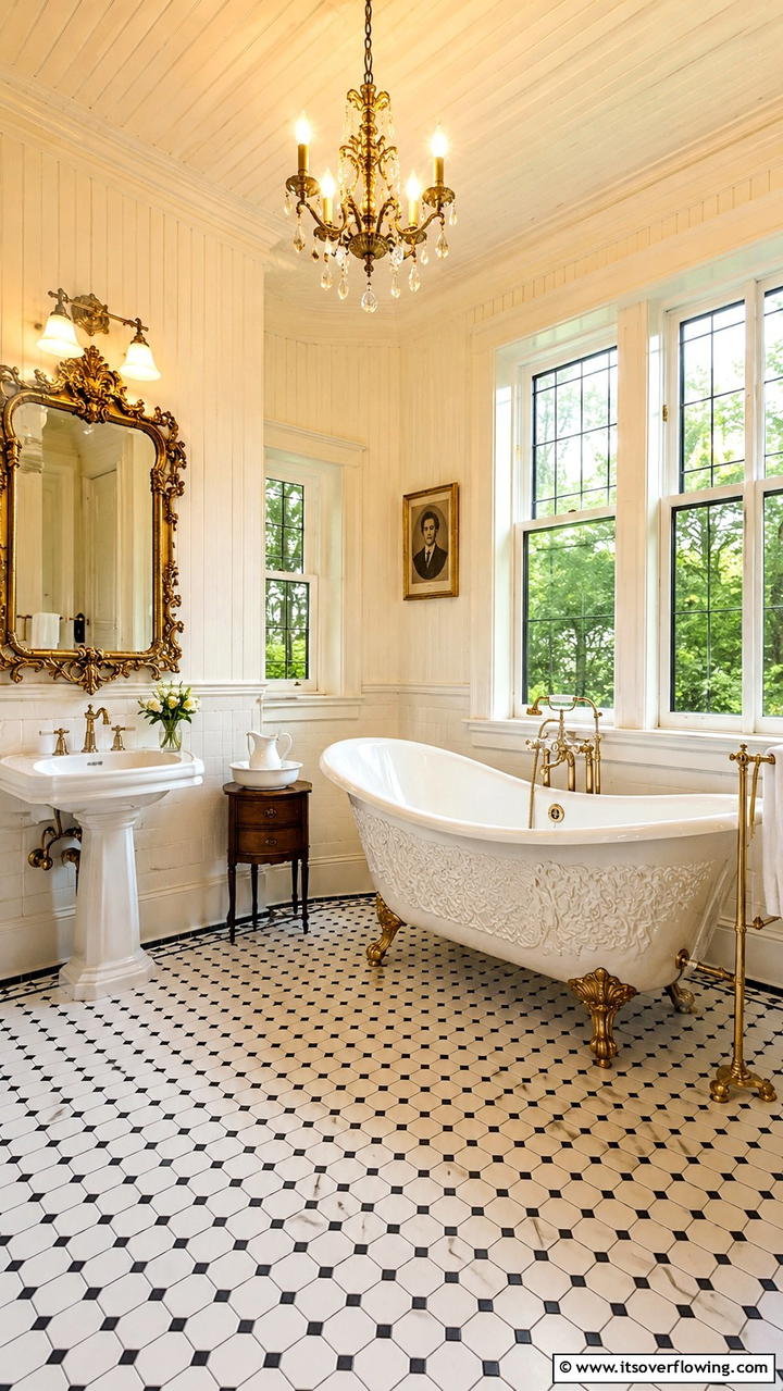 Vintage Victorian Tub - 30 Bathtub Ideas for a Luxurious and Relaxing Bathroom
