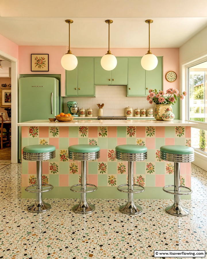 Vintage Vinyl Back Panels - 21 Kitchen Island Back Panel Ideas for Modern Designs