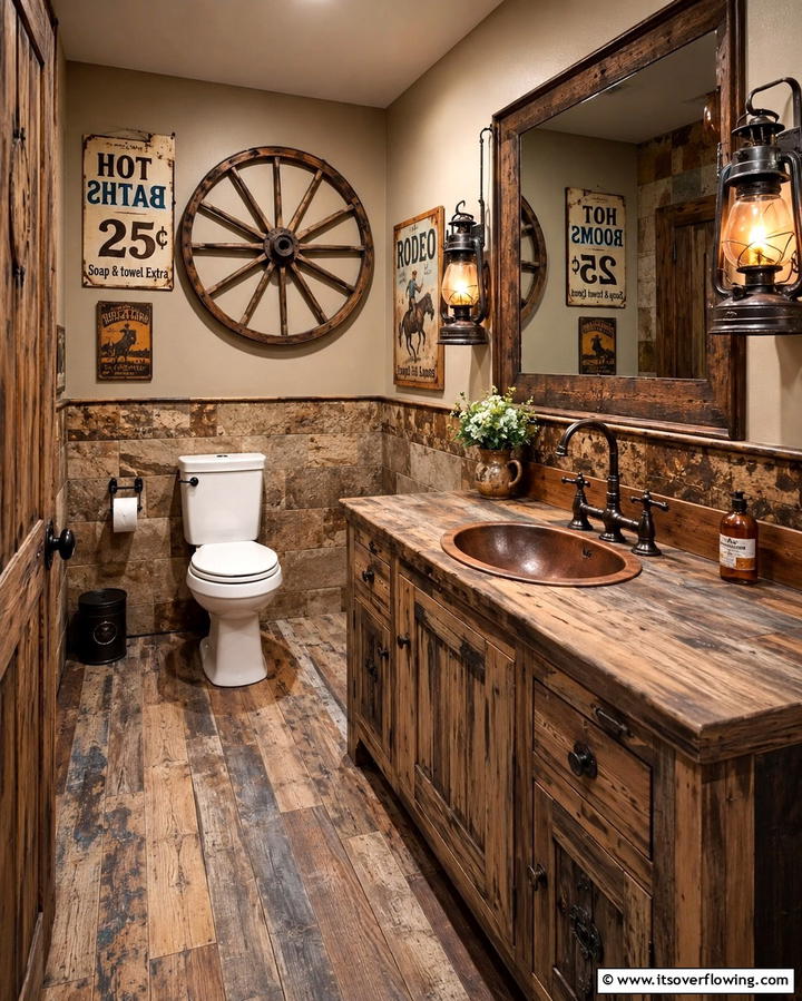 Vintage Western Decor - 20 Western Bathroom Ideas for a Rustic and Relaxing Retreat