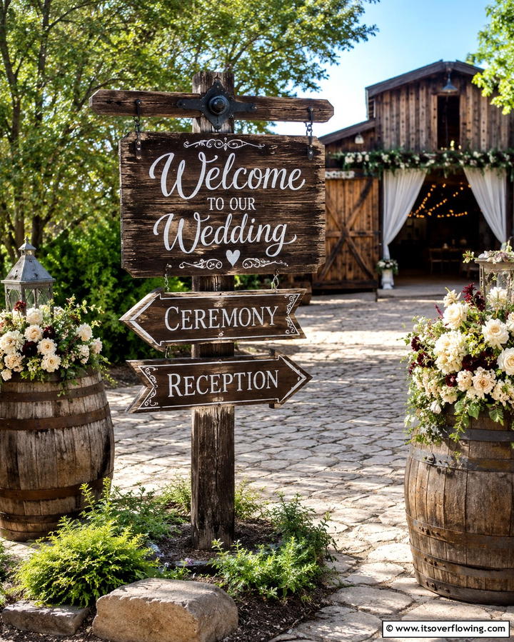 Vintage Western Signage - 25 Western Wedding Ideas for a Rustic Celebration