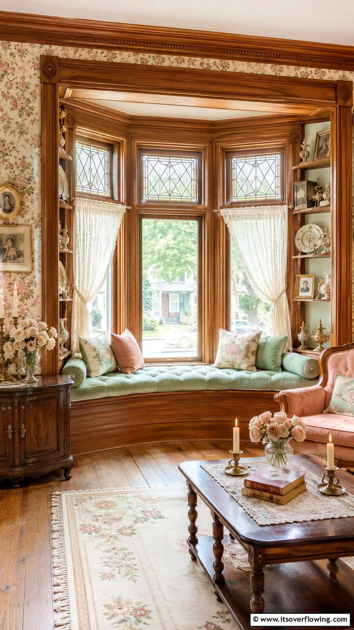 Vintage Window Charm - 30 Bay Window Ideas to Brighten and Expand Your Space