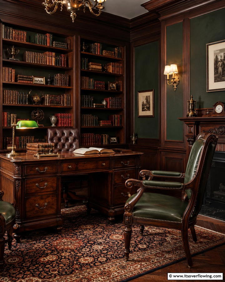 Vintage Wooden Furniture - 25 Dark Academia Interior Design Ideas for Sophistication