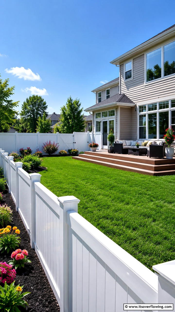 Vinyl Fence - 21 Popular Types of Fences for Privacy and Curb Appeal