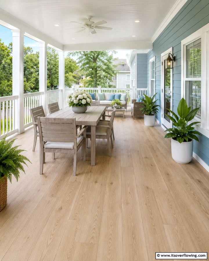 Vinyl Flooring - 25 Porch Flooring Options for Stylish Outdoor Spaces