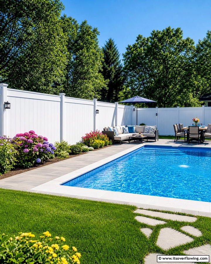 Vinyl Pool Fence - 20 Stylish Pool Fence Ideas for Safety and Aesthetics