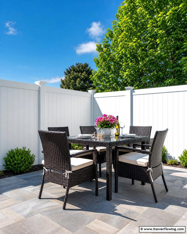 Vinyl Privacy Fence Panels - 25 Temporary Fence Ideas for Versatile Outdoor Spaces