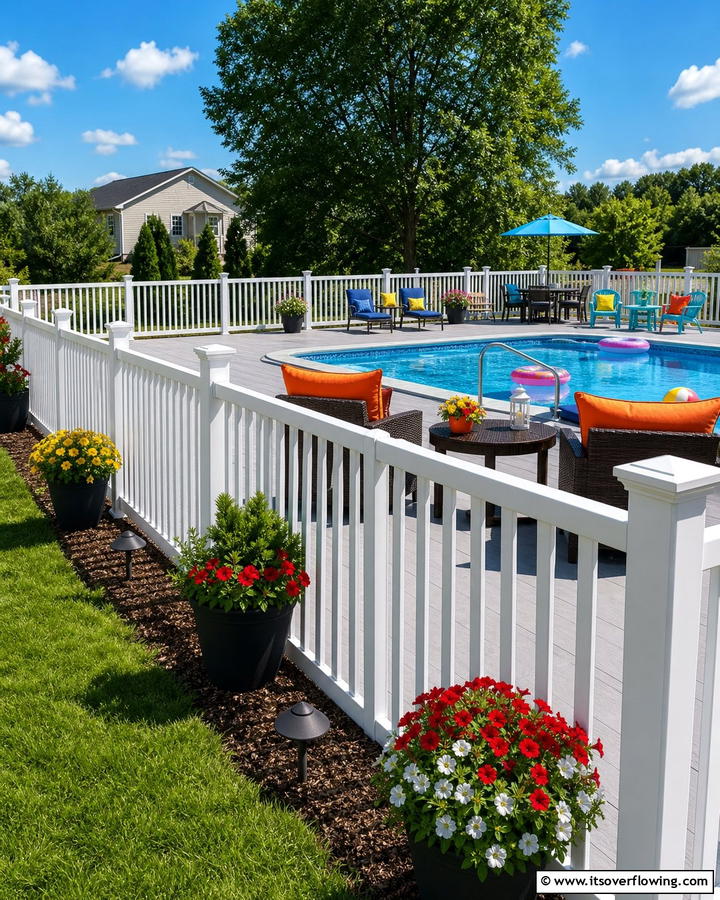 Vinyl Railings for a Low Maintenance Solution - 20 Pool Deck Railing Ideas for Safety and Style