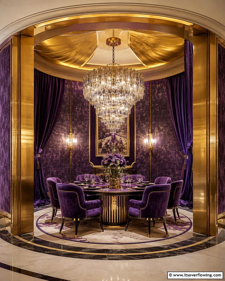 Violet Velvet Accents - 30 Purple Wedding Theme Ideas for Regal Celebrations