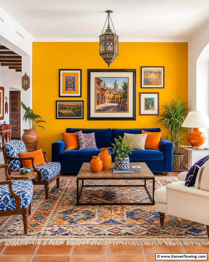 Vivid Color Palette - 21 Spanish Interior Design Ideas for Warm, Timeless Style
