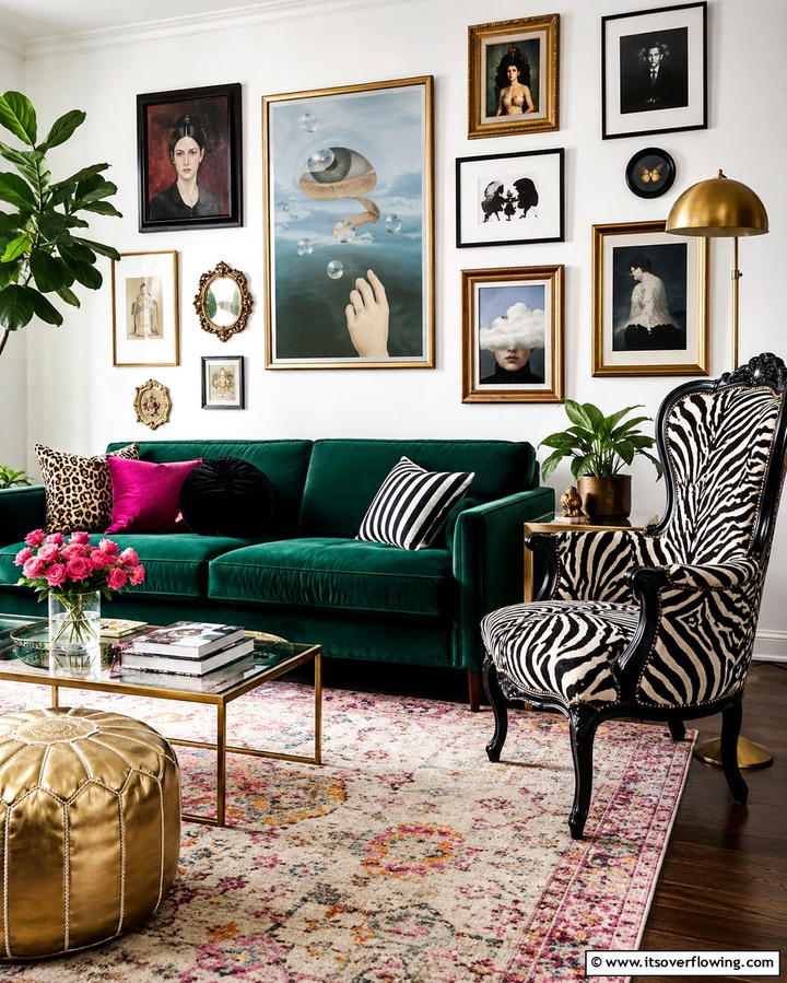 Vivid Eclectic Mix - 30 Vibrant Colorful Living Room Inspirations for Bold Interiors