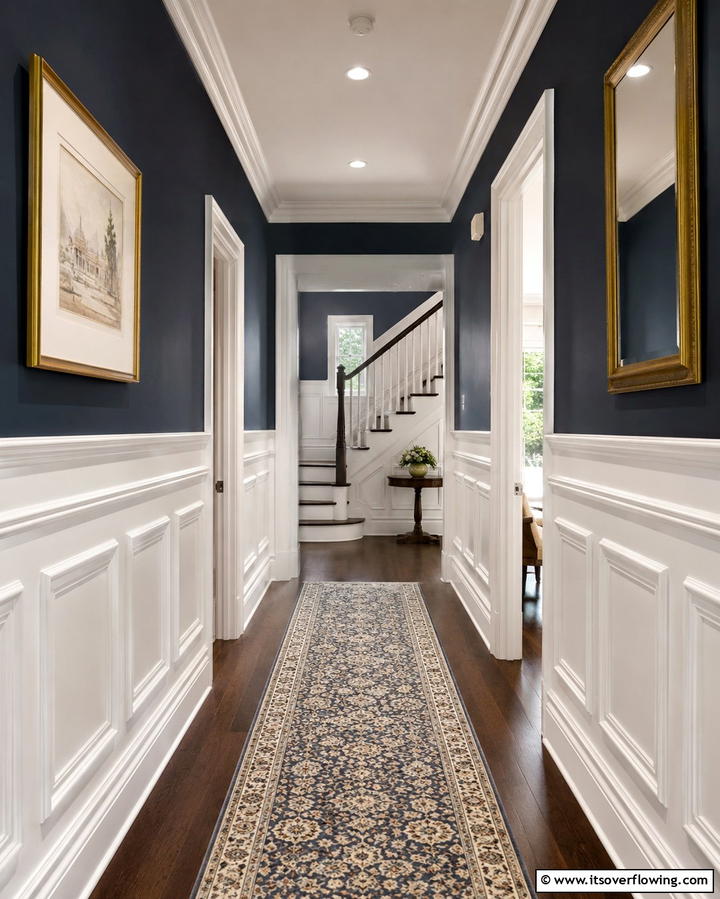 Wainscoting for Elegance - 25 Victorian Hallway Ideas for a Grand Entrance