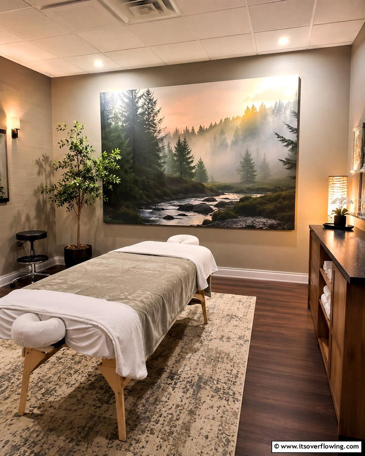 Wall Art or Murals - 25 Massage Room Setup Ideas for Ultimate Relaxation