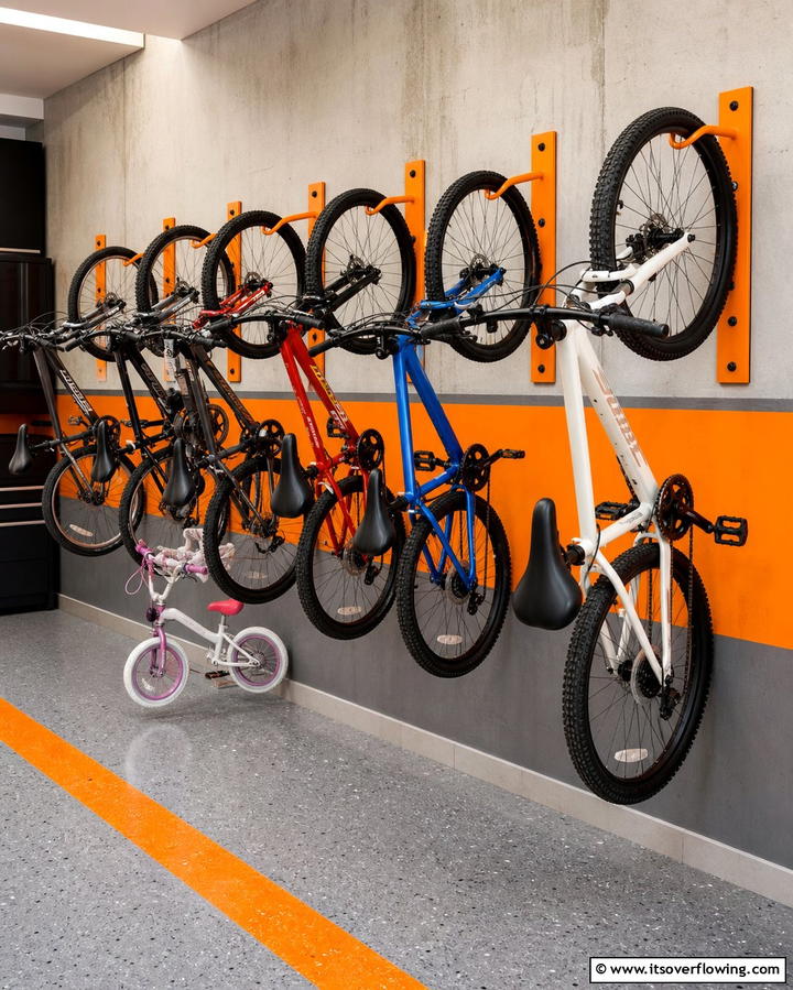 Wall Mounted Bike Hooks - 25 Garage Bike Storage Ideas for a Clutter-Free Space