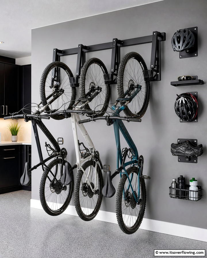 Wall Mounted Bike Racks for Space Efficiency - 25 Garage Bike Storage Ideas for a Clutter-Free Space