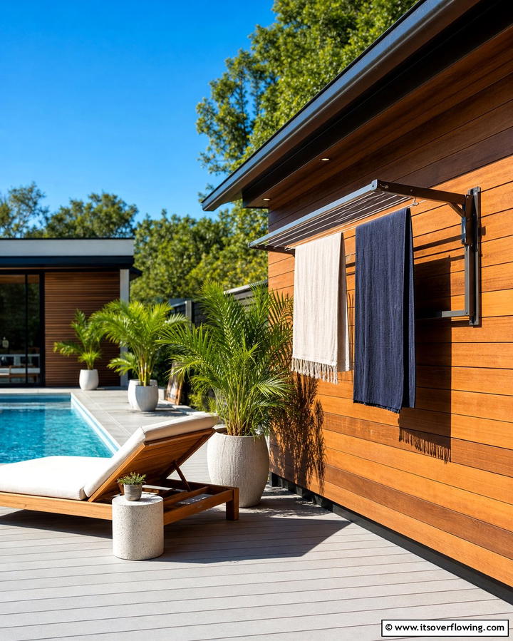 Wall Mounted Clothesline for Versatility - 25 Outdoor Clothesline Ideas for Efficient Drying
