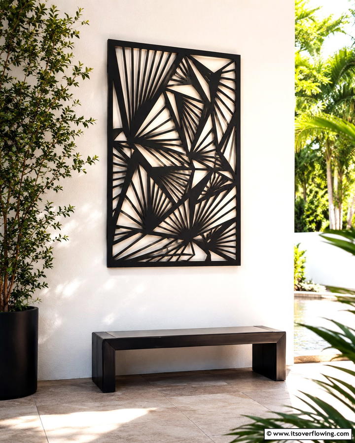 Wall Mounted Decor - 25 Townhouse Patio Ideas for Small Outdoor Spaces
