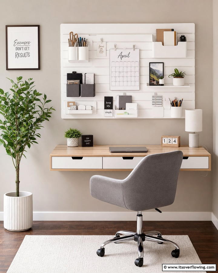 Wall Mounted Desk Organizers - 21 Desk Organization Ideas for Clutter-Free Workspaces
