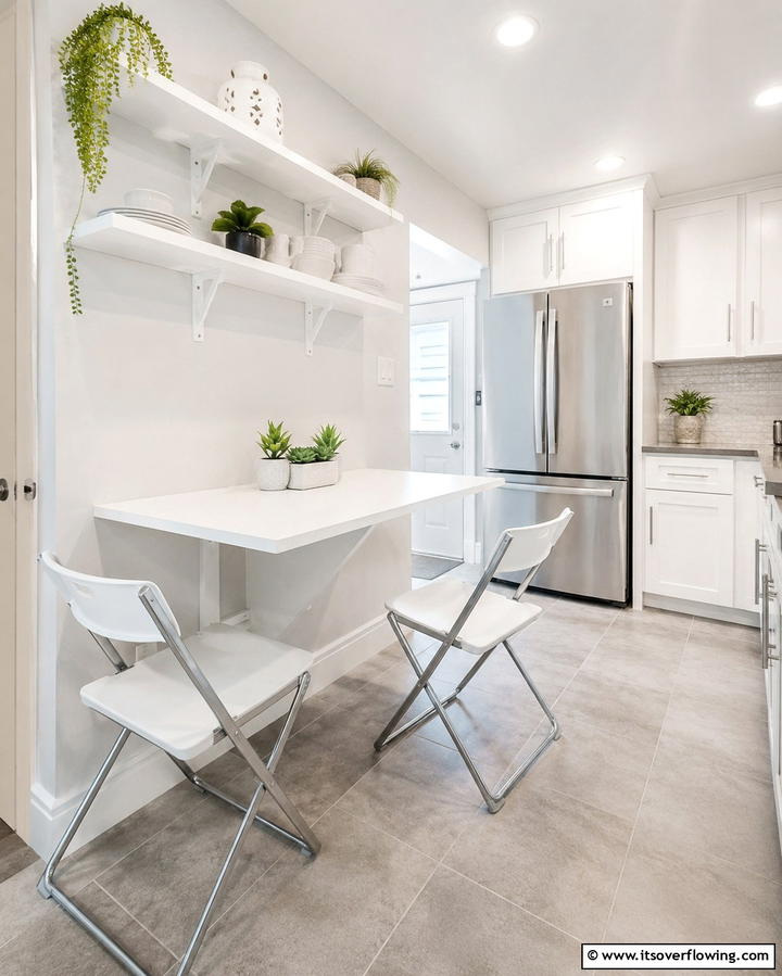 Wall Mounted Drop Leaf Table - 25 Eat in Kitchen Ideas for a Cozy and Functional Dining Space