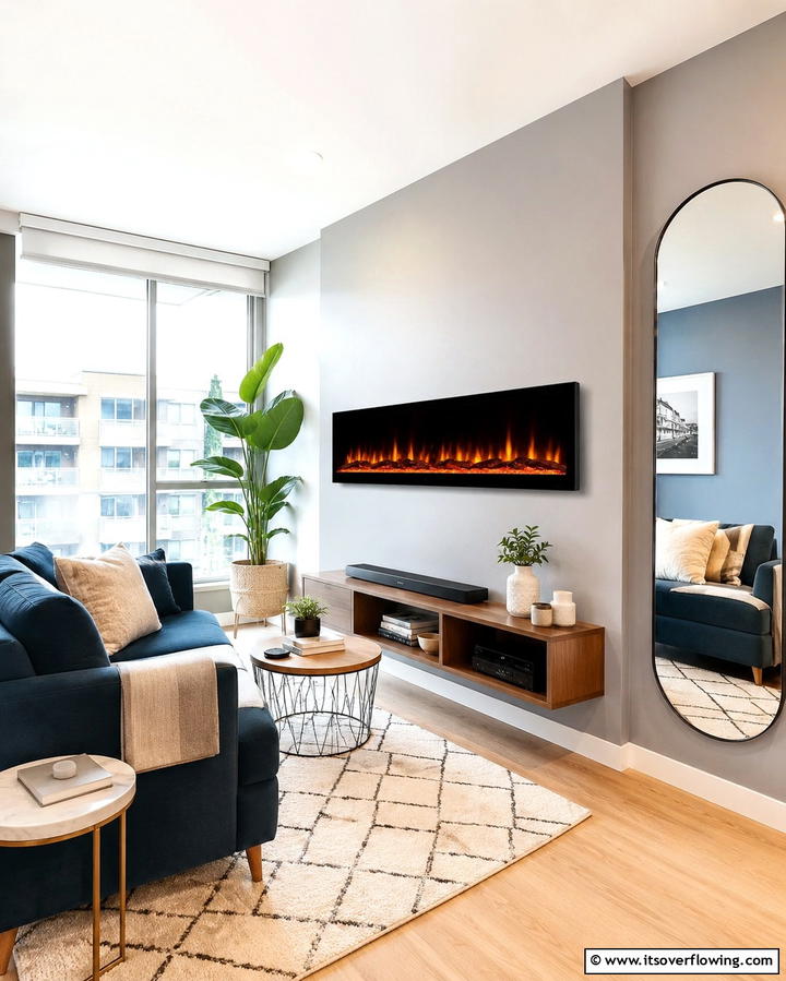 Wall Mounted Electric Fireplaces - 25 Electric Fireplace Ideas for Cozy and Modern Homes