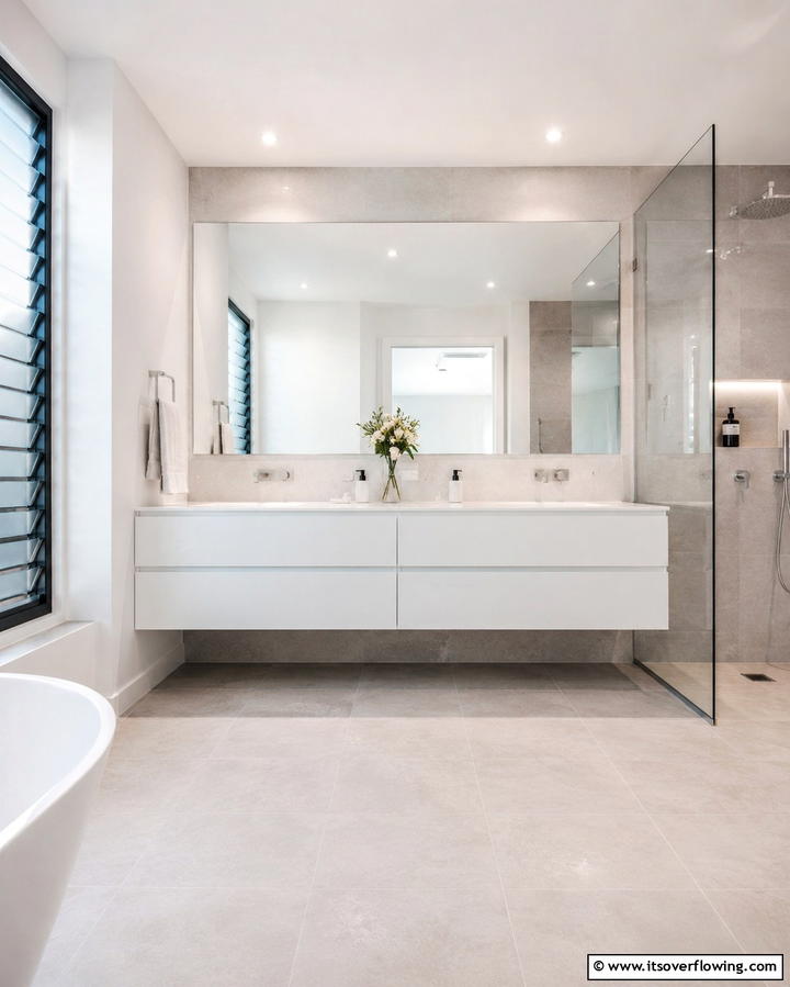 Wall Mounted Faucets - 25 Scandinavian Bathroom Ideas for a Minimalist and Cozy Space